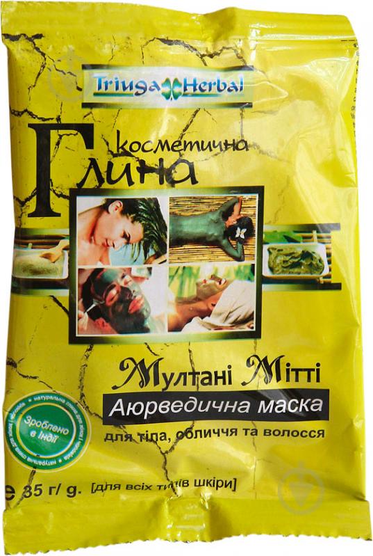 Глина Triuga Herbal Мулані Мітті аюрведична маска 35 мл - фото 1