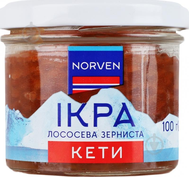 Икра кеты зернистая 100 г Norven - фото 1