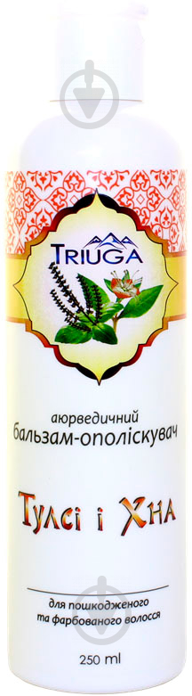 Бальзам Triuga Herbal Тулси и хна для поврежденных и окрашенных волос 250 мл - фото 1