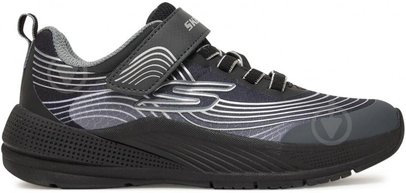 Кросівки для хлопчиків Skechers MICROSPEC ADVANCE 403926L BKSL р.35 сірі - фото 1