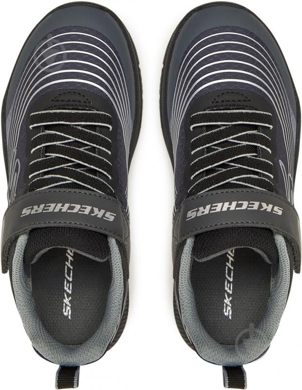 Кросівки для хлопчиків Skechers MICROSPEC ADVANCE 403926L BKSL р.35 сірі - фото 6