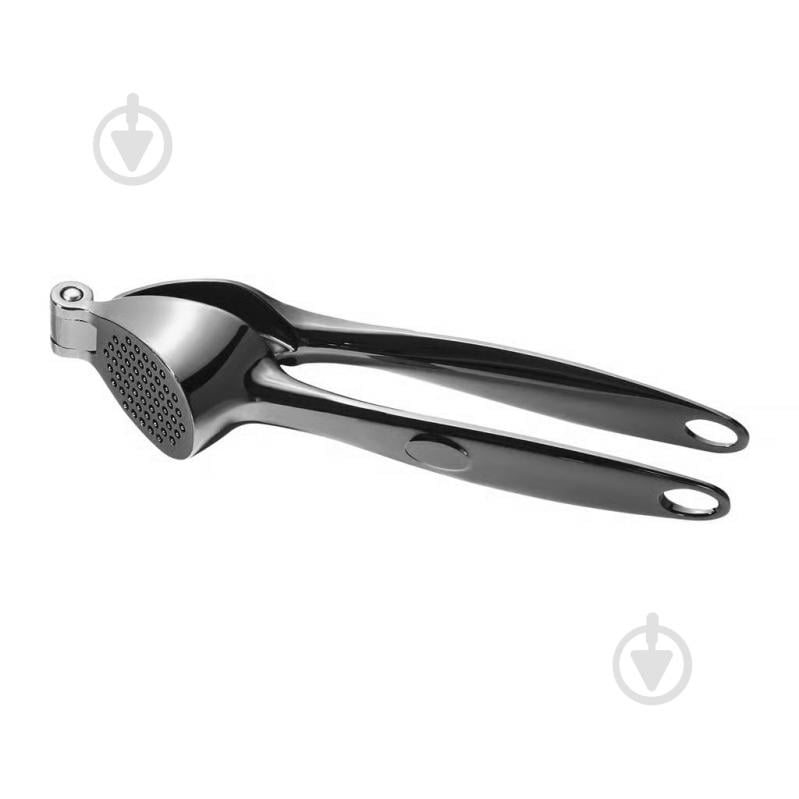 Прес для часнику Ambition VELMA 18 см хромований чорний - фото 1 Прес для часнику Ambition VELMA 18 см хромований чорний - фото 1