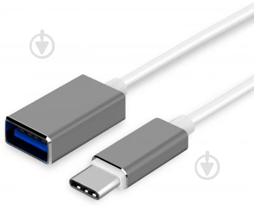 Переходник XoKo Type-C - USB grey (XK-AC120-GR) - фото 1