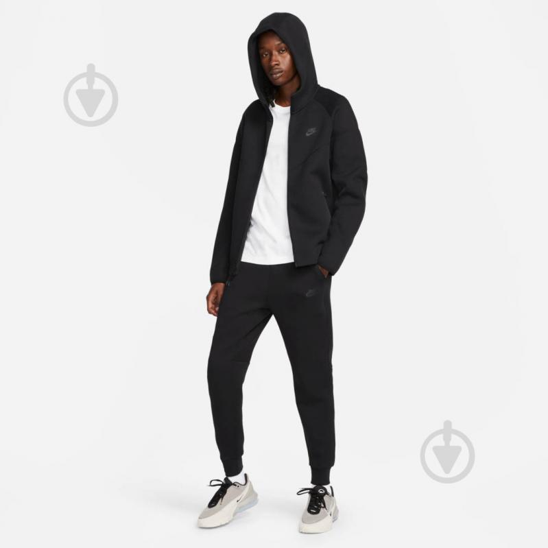 Джемпер Nike M NK TCH FLC FZ WR HOODIE FB7921-010 р.3XL чорний - фото 7