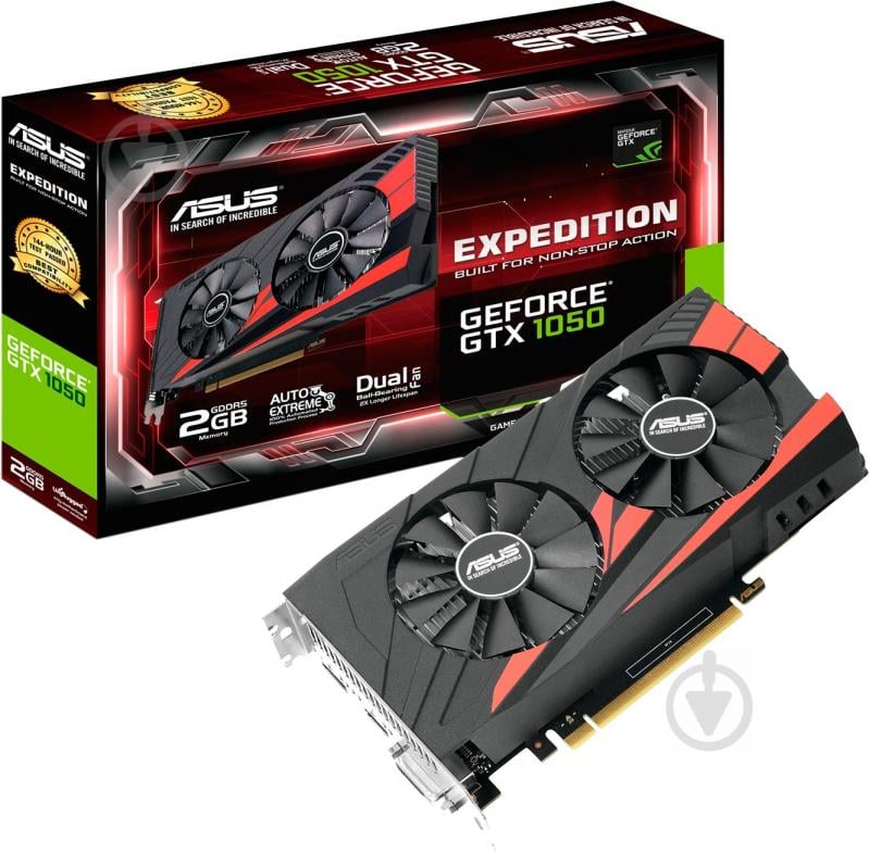 Відеокарта Asus GeForce GTX 1050 Expedition 2GB GDDR5 128bit (EX-GTX1050-2G) - фото 4