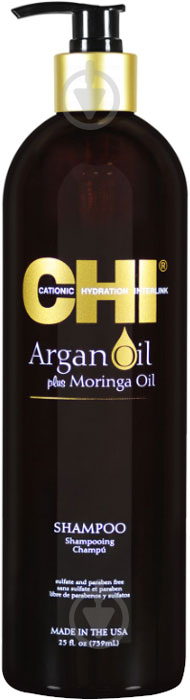 Шампунь CHI Argan Oil plus Moringa Oil 739 мл - фото 1