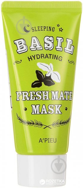 Маска для лица A'PIEU Fresh Mate Basil Hydrating Sleeping Mask с экстрактом базилика 50 мл - фото 1