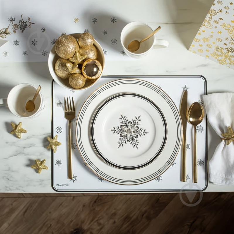 Килимок для сервірування Ambition little stars ПП 40x30 см білий - фото 3