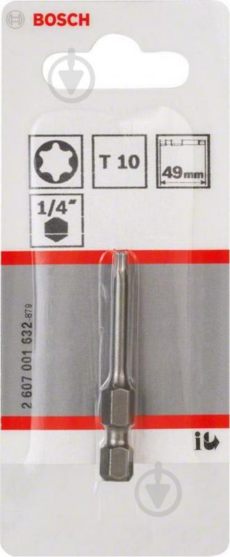 Біта Bosch Extra Hard 49 мм T10 1 шт. 2607001632 - фото 2