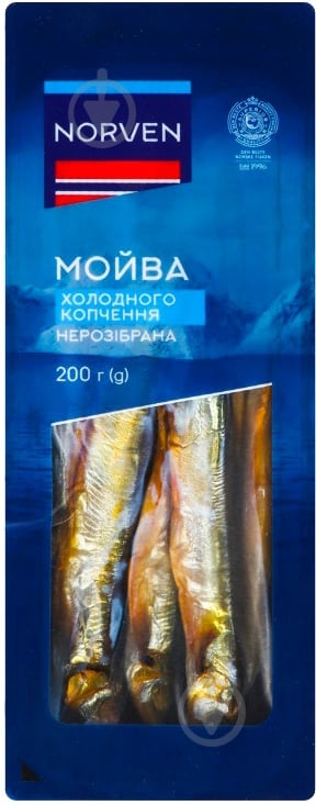 Мойва Norven холодного копчення 200 г - фото 1 Мойва Norven холодного копчення 200 г - фото 1