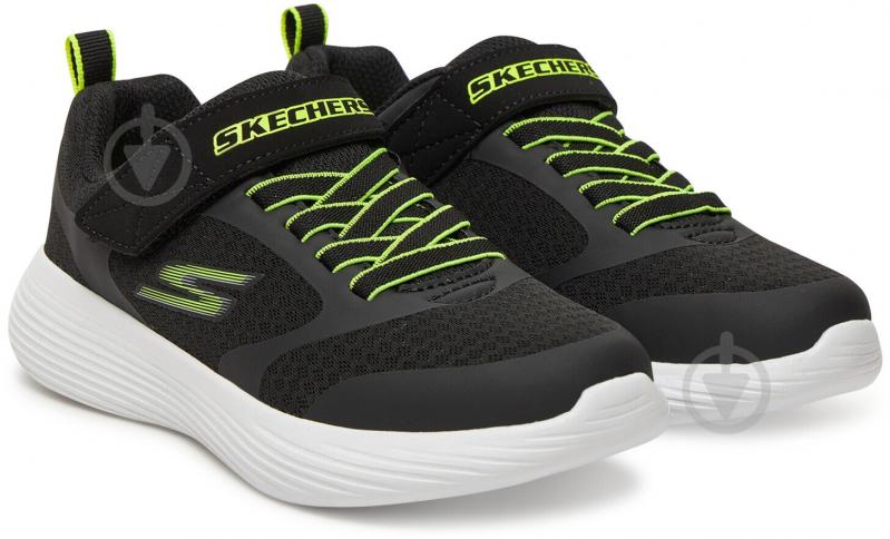 Кроссовки для мальчиков Skechers GO RUN 400 V2 405095L BKYL р.35 черные - фото 2 Кроссовки для мальчиков Skechers GO RUN 400 V2 405095L BKYL р.35 черные - фото 2