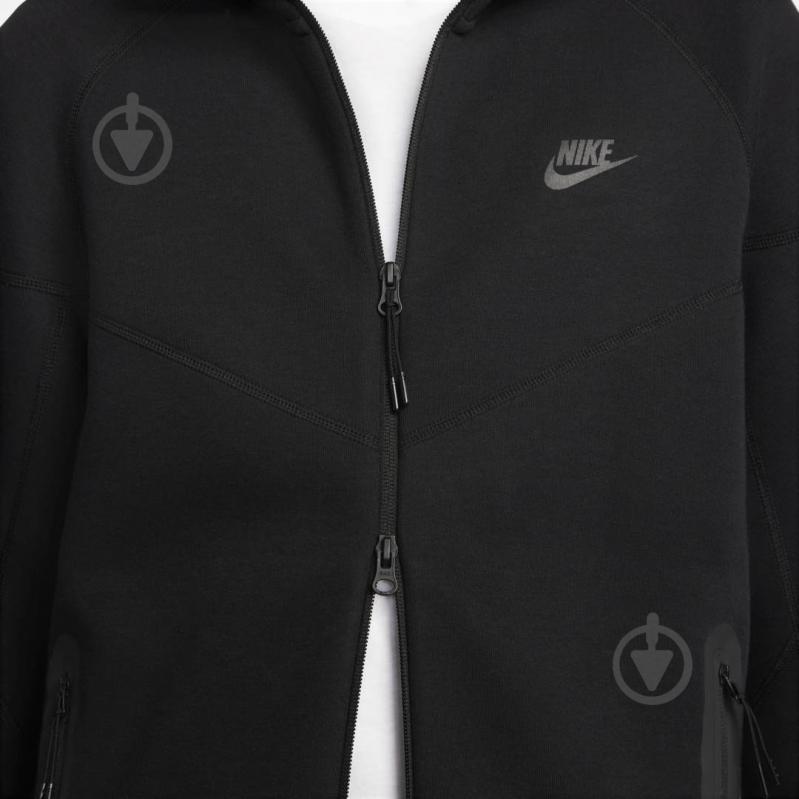 Джемпер Nike M NK TCH FLC FZ WR HOODIE FB7921-010 р.M чорний - фото 9