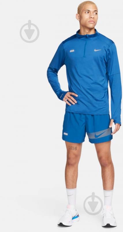 Джемпер Nike M NK DF ELMNT TOP HZ FLASH HBR FB8556-476 р.2XL синий - фото 7