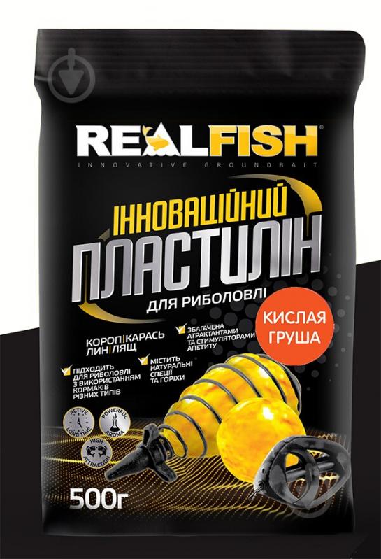 Пластилин RealFish 500 г кислая груша - фото 1