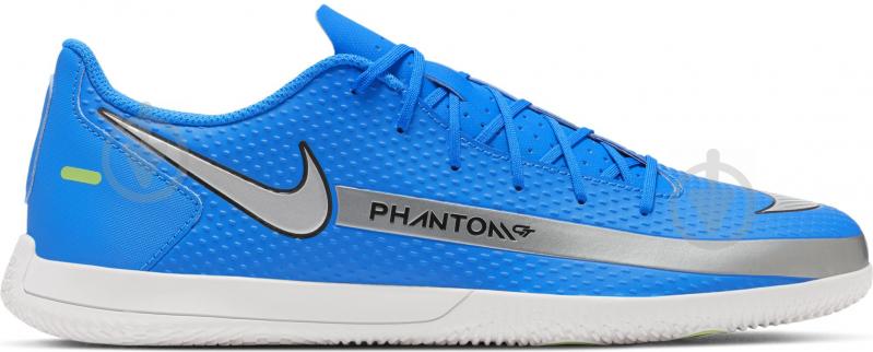 Футзальная обувь Nike Phantom GT Club IC CK8466-400 р.40 голубой - фото 3