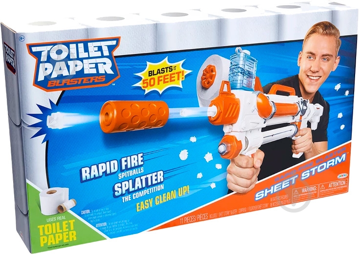 ᐉ Бластер Jakks Pacific Sheet Storm з туалетного паперу у коробці