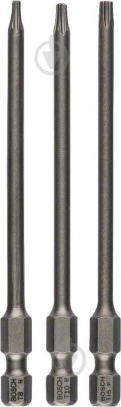 Бита Bosch Extra Hard 89 мм T8/10/15 3 шт. 2607001759 - фото 1
