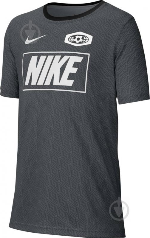 Футболка Nike B NK DRY TEE LEG SOCCER JERSEY CV2128-068 р.L серый - фото 1