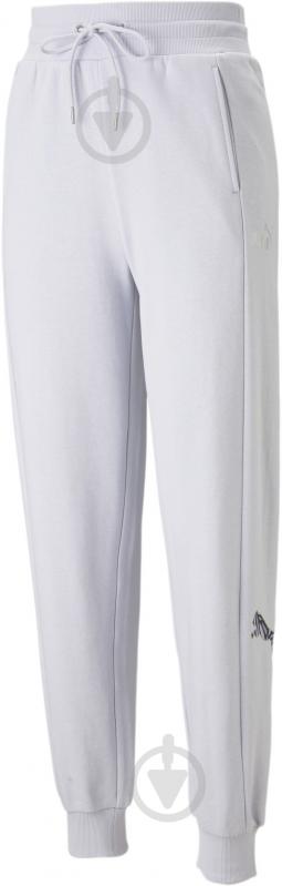 Брюки Puma PUMA POWER NOVA SHINE COLORBLOCK HIGH-WAIST PANTS TR 67444768 р. S голубой - фото 1