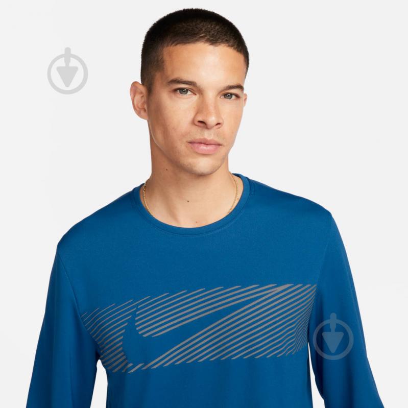 Футболка Nike M NK DF UV MILER TOP LS FLASH FB8552-476 р.XL синій - фото 3