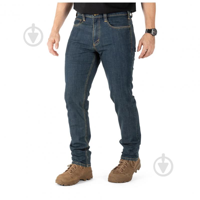 Брюки 5.11 Tactical джинсовые DEFENDER-FLEX SLIM JEANS 74465-585 р.31-34 синий - фото 14