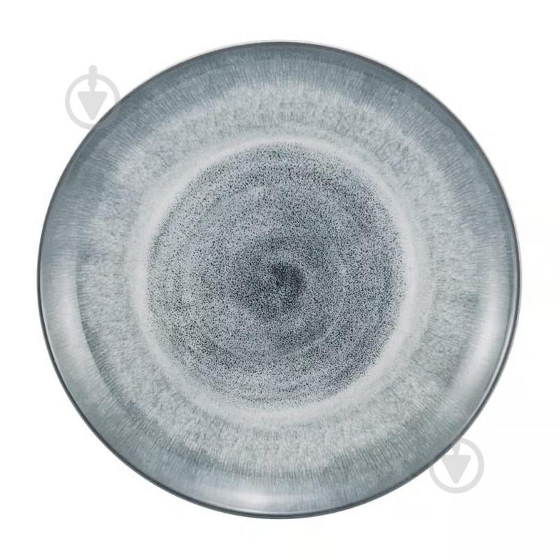 Тарілка десертна Ambition Aqua, 20см, синьо-сіра - фото 1 Тарілка десертна Ambition Aqua, 20см, синьо-сіра - фото 1