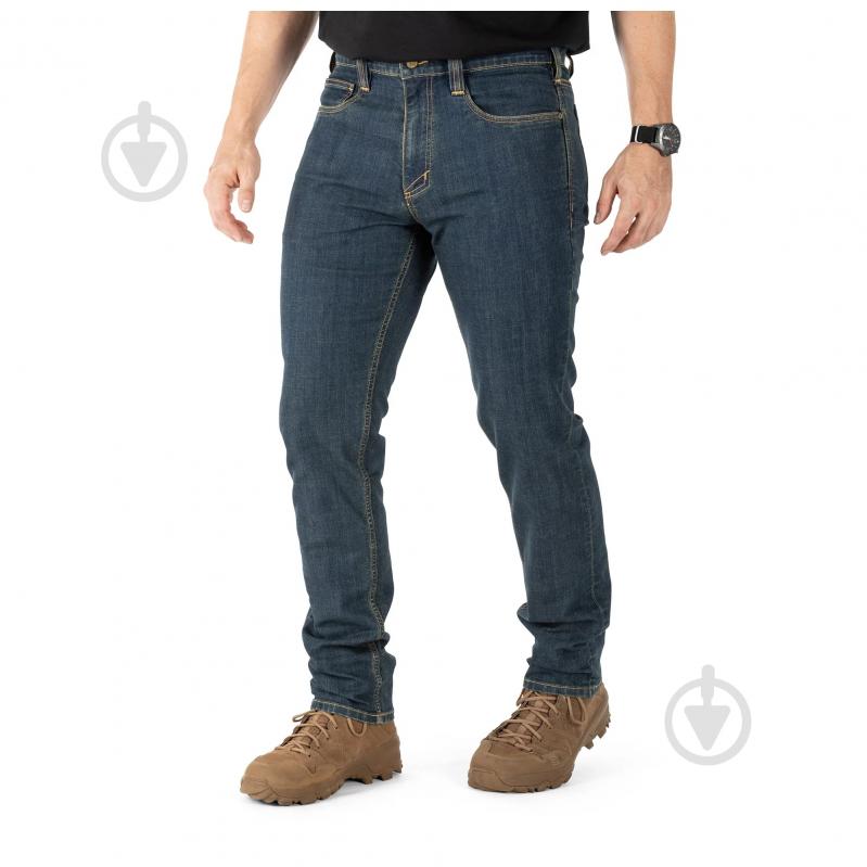 Брюки 5.11 Tactical джинсовые DEFENDER-FLEX SLIM JEANS 74465-585 р.32-34 синий - фото 14