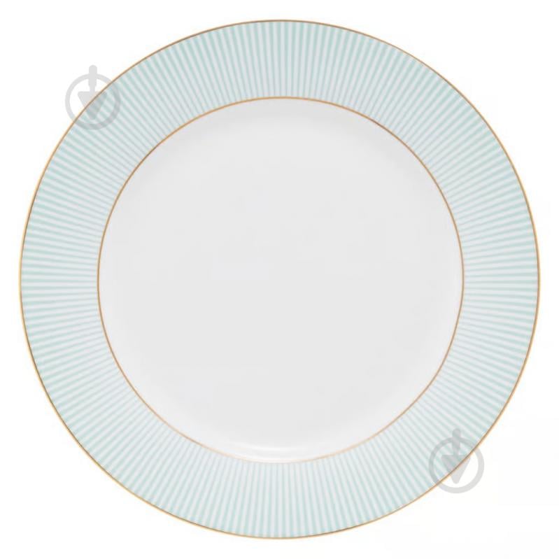 Тарелка десертная Ambition BLISS, фарфор, 19см, бело-мятная - фото 1 Тарелка десертная Ambition BLISS, фарфор, 19см, бело-мятная - фото 1