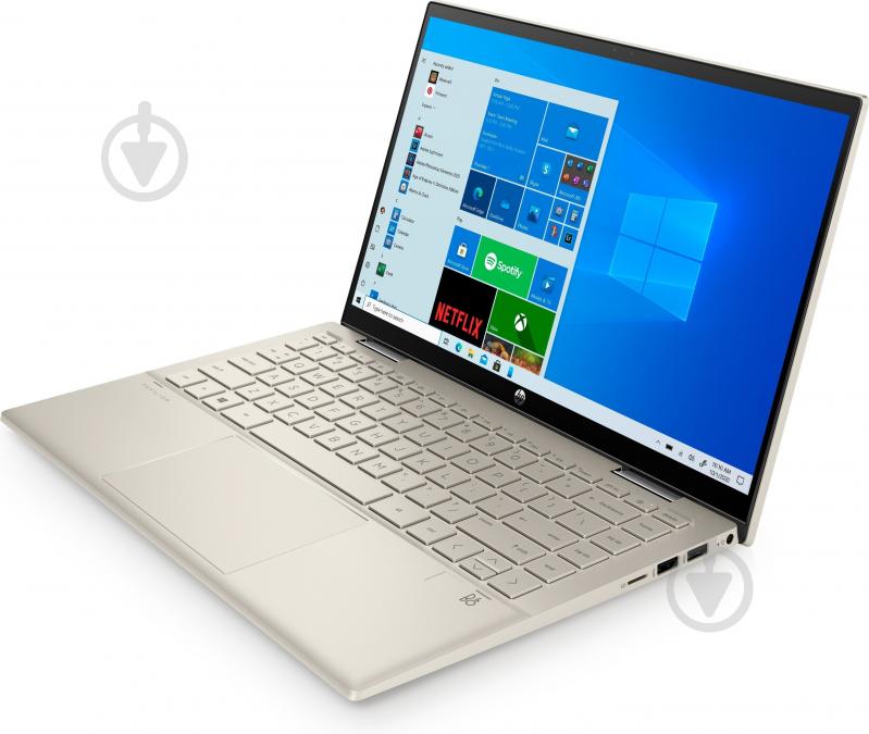 Ноутбук HP Pavilion x360 Convertible 14-dy0008ua 14" (423J3EA) gold - фото 3