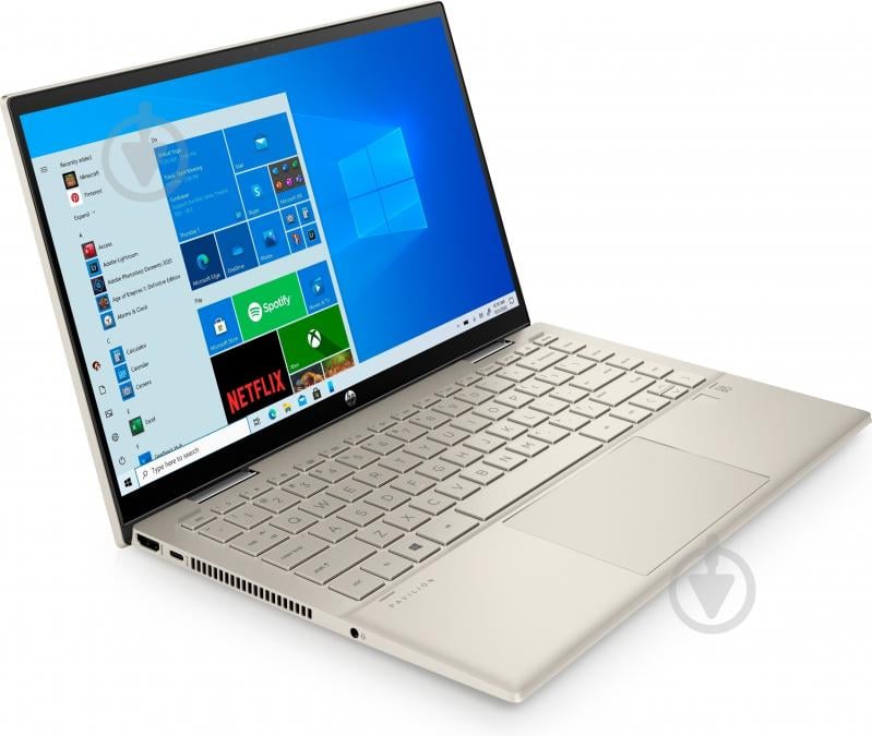 Ноутбук HP Pavilion x360 Convertible 14-dy0008ua 14" (423J3EA) gold - фото 2