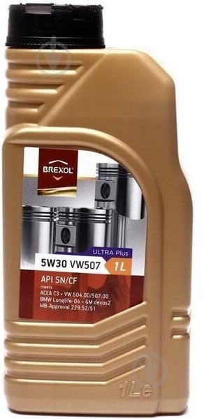 Масло моторн. BREXOL Ultra Plus 5W30 SN VW 504/507 (Каністра 1л)