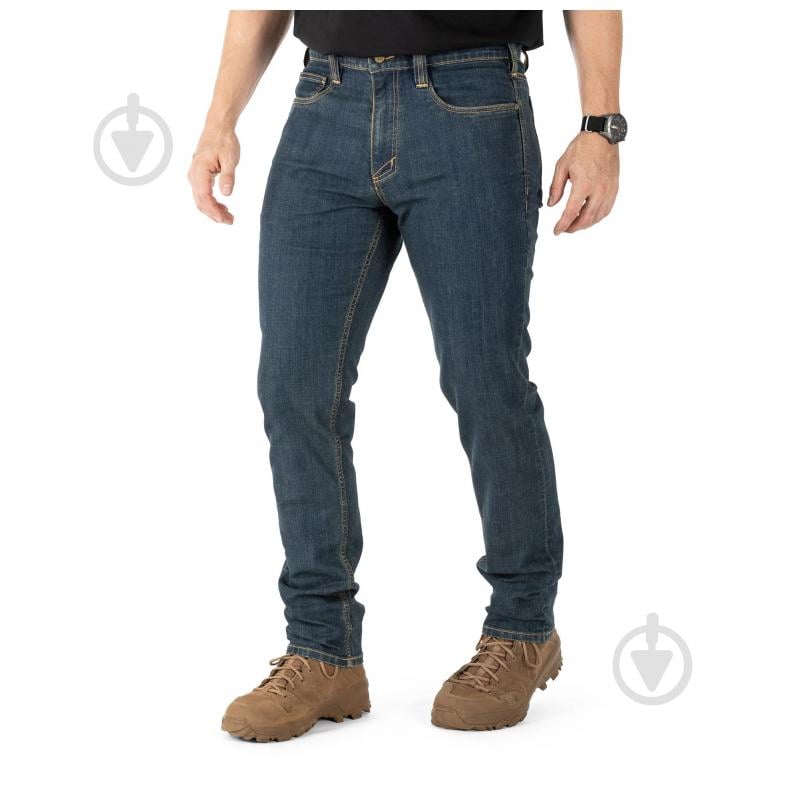 Брюки 5.11 Tactical джинсовые DEFENDER-FLEX SLIM JEANS 74465-585 р.34-34 синий - фото 6