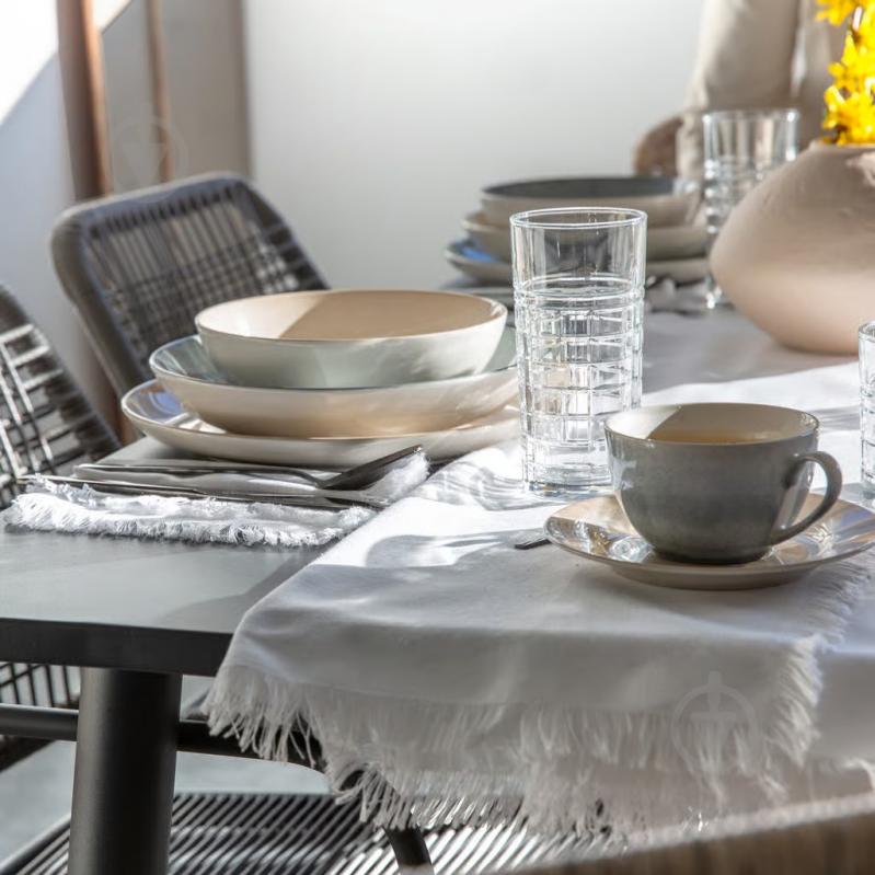 Тарілка для супу Ambition Aqua 23 см синьо-сіра - фото 5