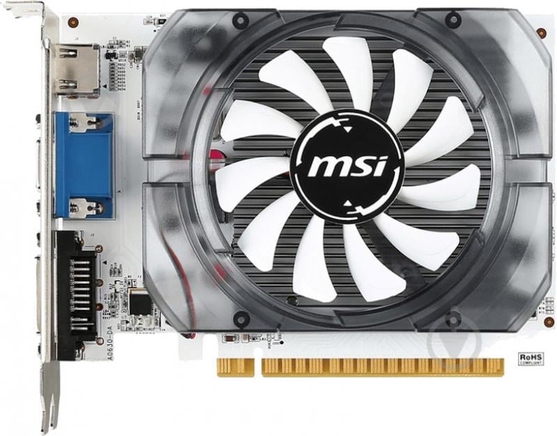 Відеокарта MSI GeForce GT 730 1GB DDR3 64bit (N730K-1GD3/OCV2) - фото 1