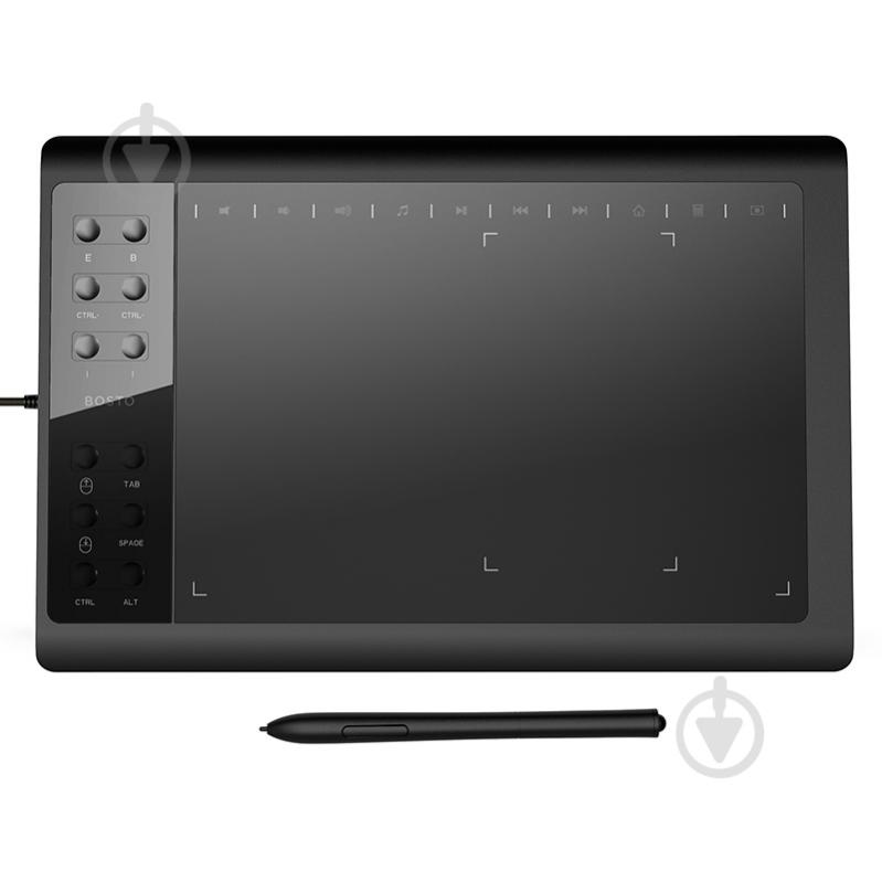 Планшет графический Bosto 1060 PLUS 10,6" B1060PLUS black - фото 1 Планшет графический Bosto 1060 PLUS 10,6" B1060PLUS black - фото 1