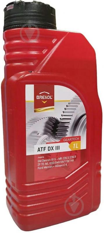 Масло трансміс. BREXOL ATF DX III (Каністра 1л) Масло трансміс. BREXOL ATF DX III (Каністра 1л)