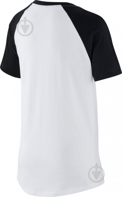 Футболка Nike B NSW TEE HYBRID C&S RAGLAN CV2157-100 р.XS белый - фото 2