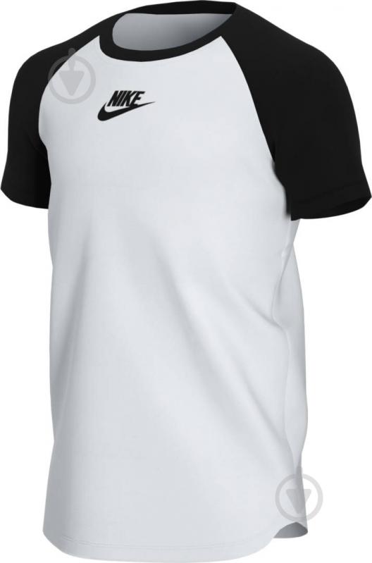 Футболка Nike B NSW TEE HYBRID C&S RAGLAN CV2157-100 р.XS белый - фото 3