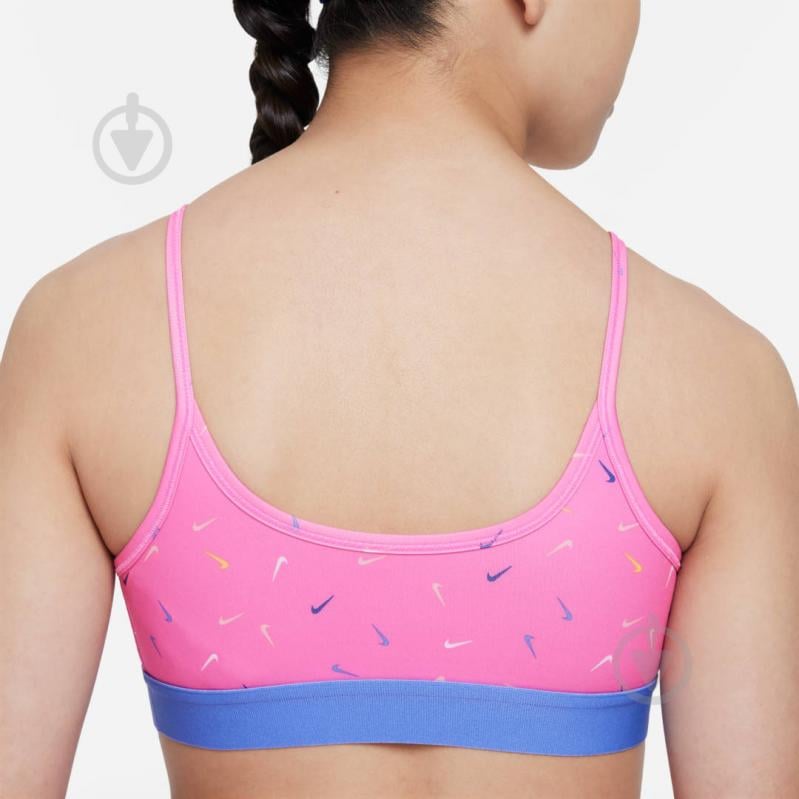 Бра Nike G NK ONE BRA LOGO PRINT FD4852-675 р.XS розовый - фото 5