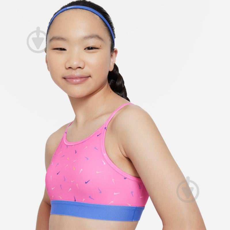 Бра Nike G NK ONE BRA LOGO PRINT FD4852-675 р.L розовый - фото 3