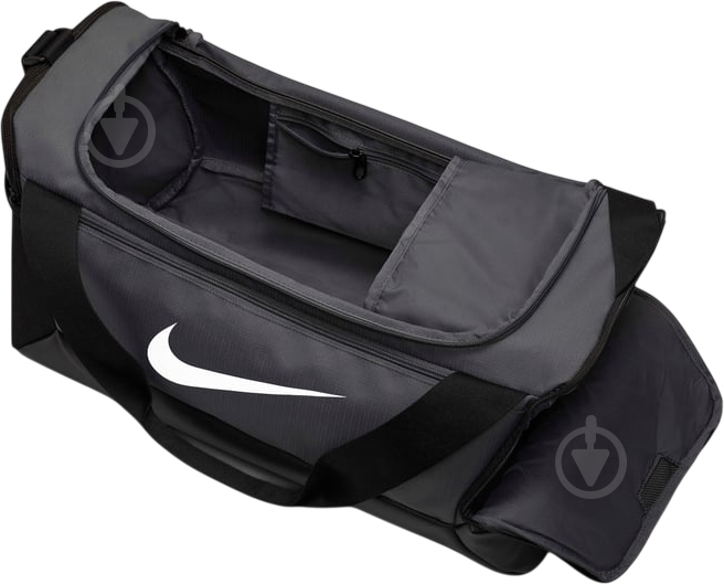 Спортивная сумка Nike Brasilia DM3976-026 серый с черным - фото 4