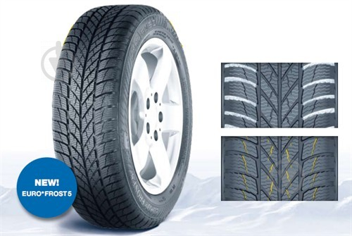 Шина Gislaved EURO*FROST 5 175/70R13 82 T нешипованая зима - фото 3