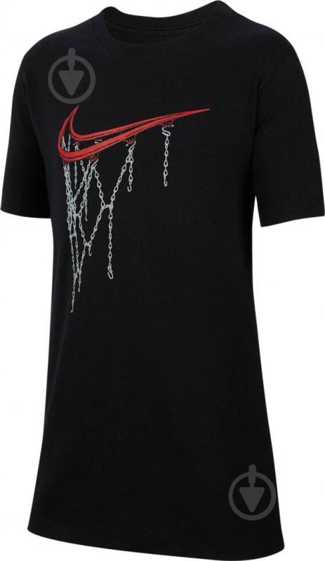 Футболка Nike B NSW TEE SWOOSH RIM CV2165-010 р.L чорний - фото 1