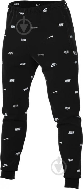 Брюки Nike M NK CLUB+ BB JGGR AOP FB7437-011 р. M черный - фото 5