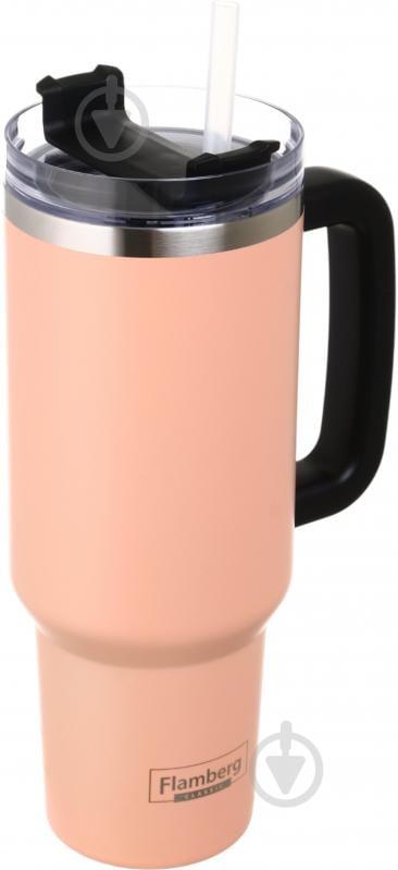 Термочашка Flamberg Peachy mood 1200 мл персиковый - фото 1