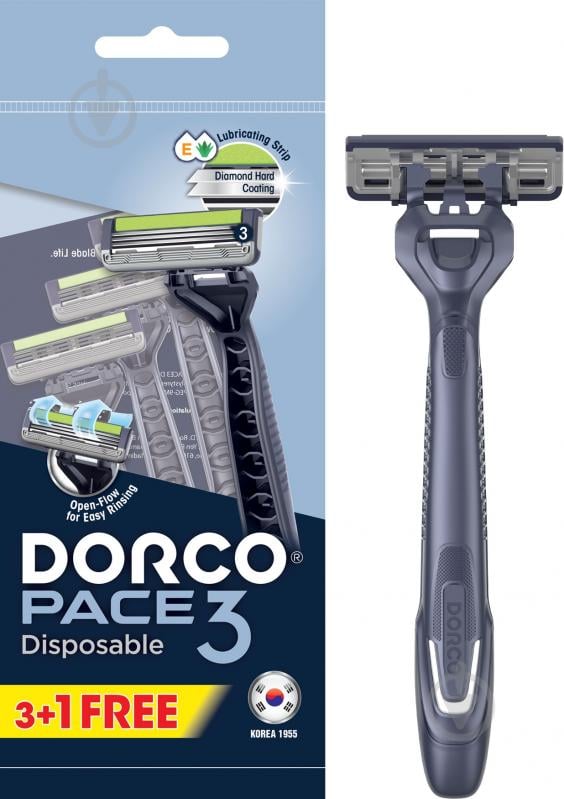 Одноразовая бритва DORCO PACE3 4 шт. - фото 1 Одноразовая бритва DORCO PACE3 4 шт. - фото 1