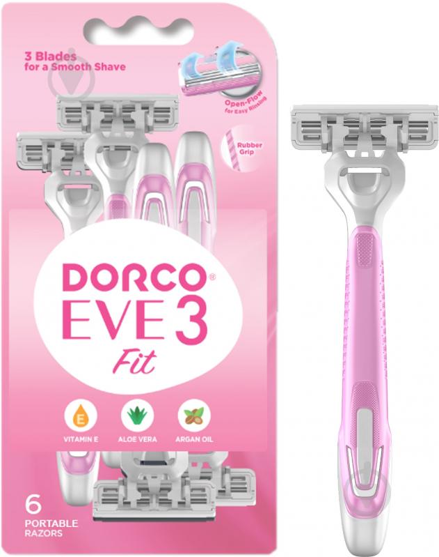 Одноразовая бритва Dorco EVE3 EVE3 6 шт. - фото 1