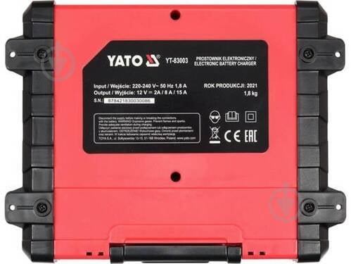 Зарядное устройство YATO YT-83003 - фото 4