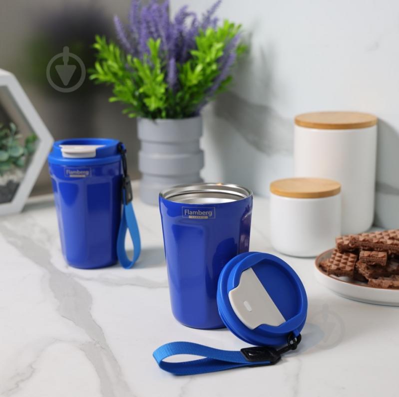 Термочашка Flamberg Mahoney 400 мл синий - фото 3