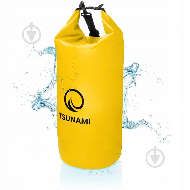 Гермомешок водозащитный TSUNAMI Dry Pack (P-5907739314086) TS005 30 л насыщенно-желтый - фото 1